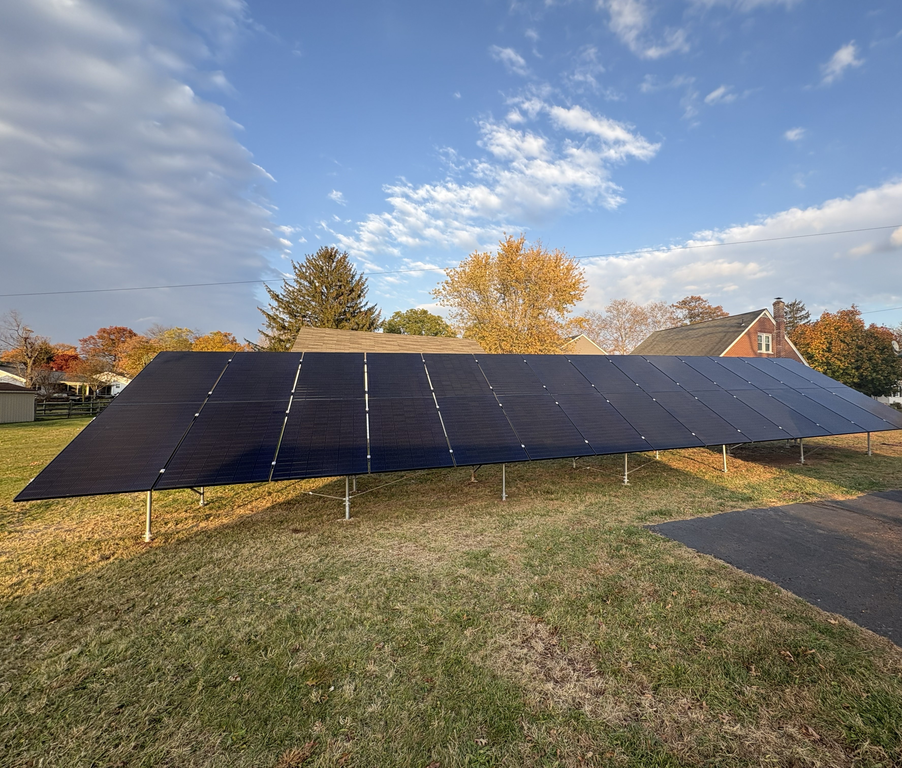 Aptos ground mount solar installation in Montgomery County, PA