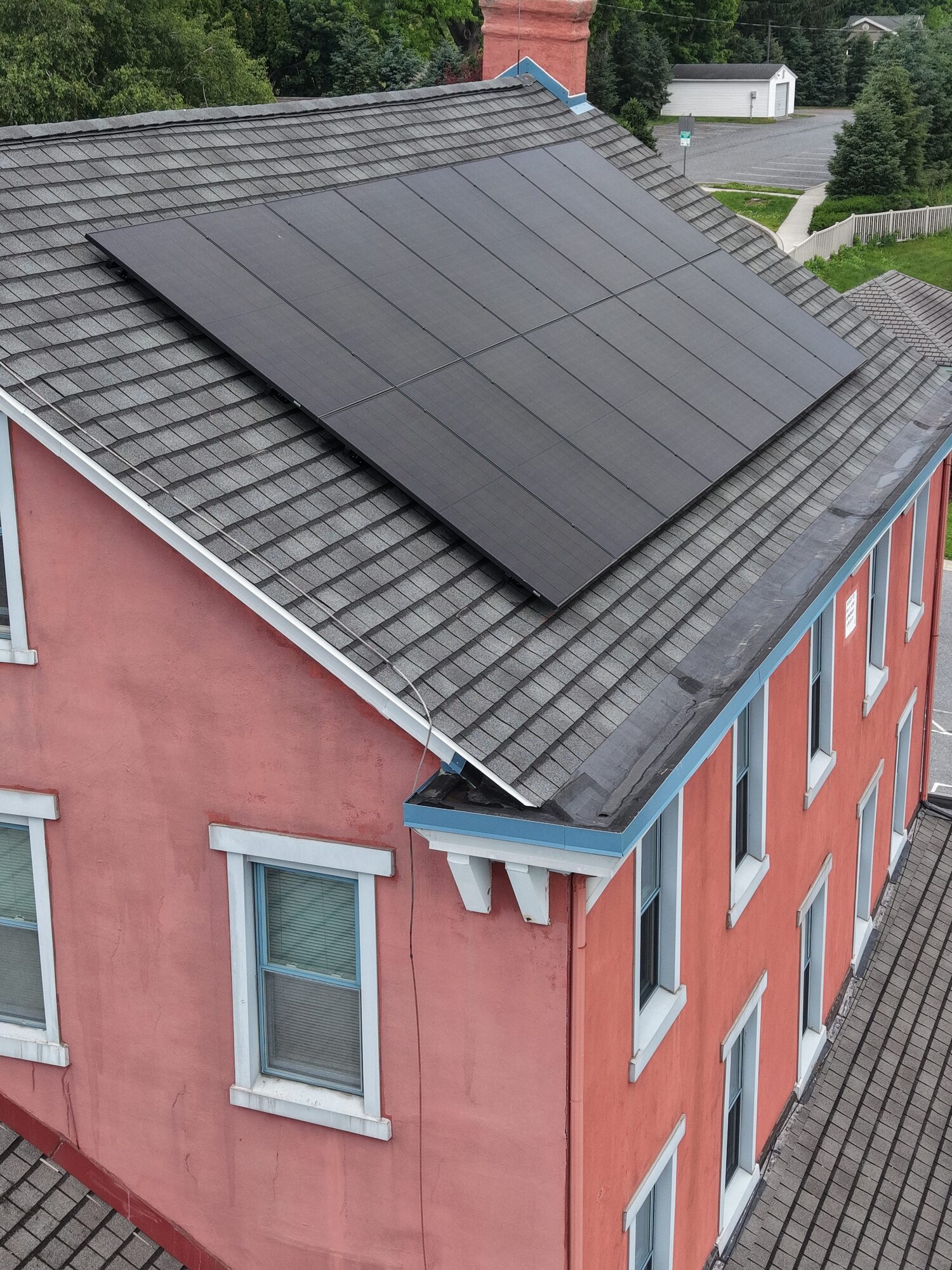 Commercial rooftop solar at the Blue Bird Inn, Lebanon, PA